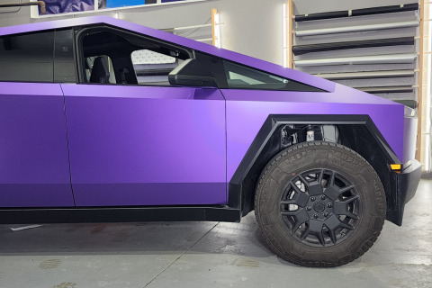 Satin-Purple-Cybertruck-Vinyl-Wrap