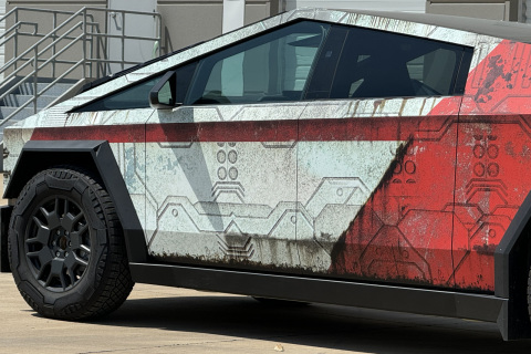 X-Wing-Custom-Vinyl-Wrapped-Cybertruck