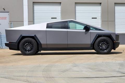 Grey Cybertruck Wrap in Plano, TX