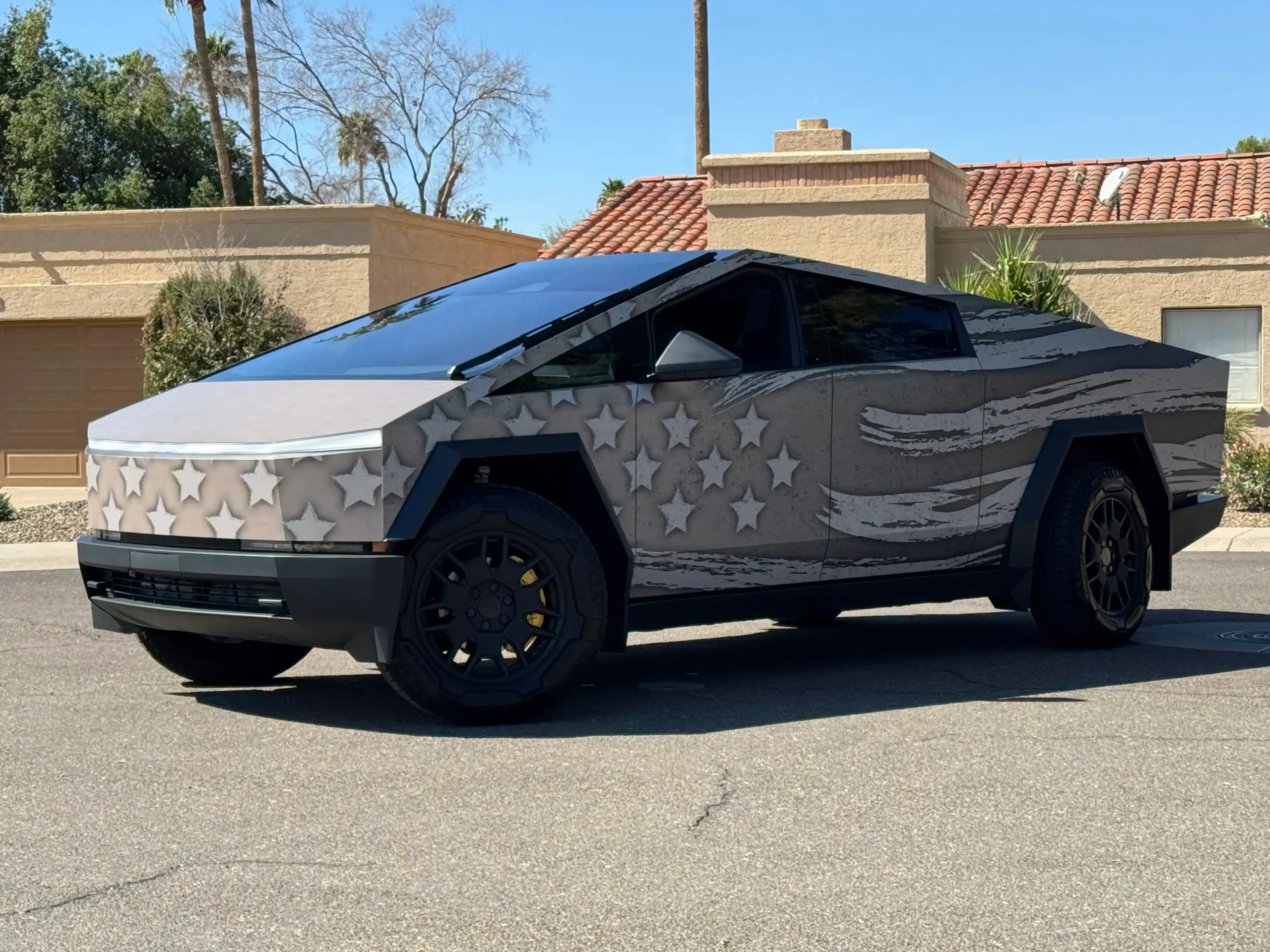 Professional Cybertruck wrap in Frisco